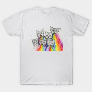 Kittens Puking Rainbows T-Shirt